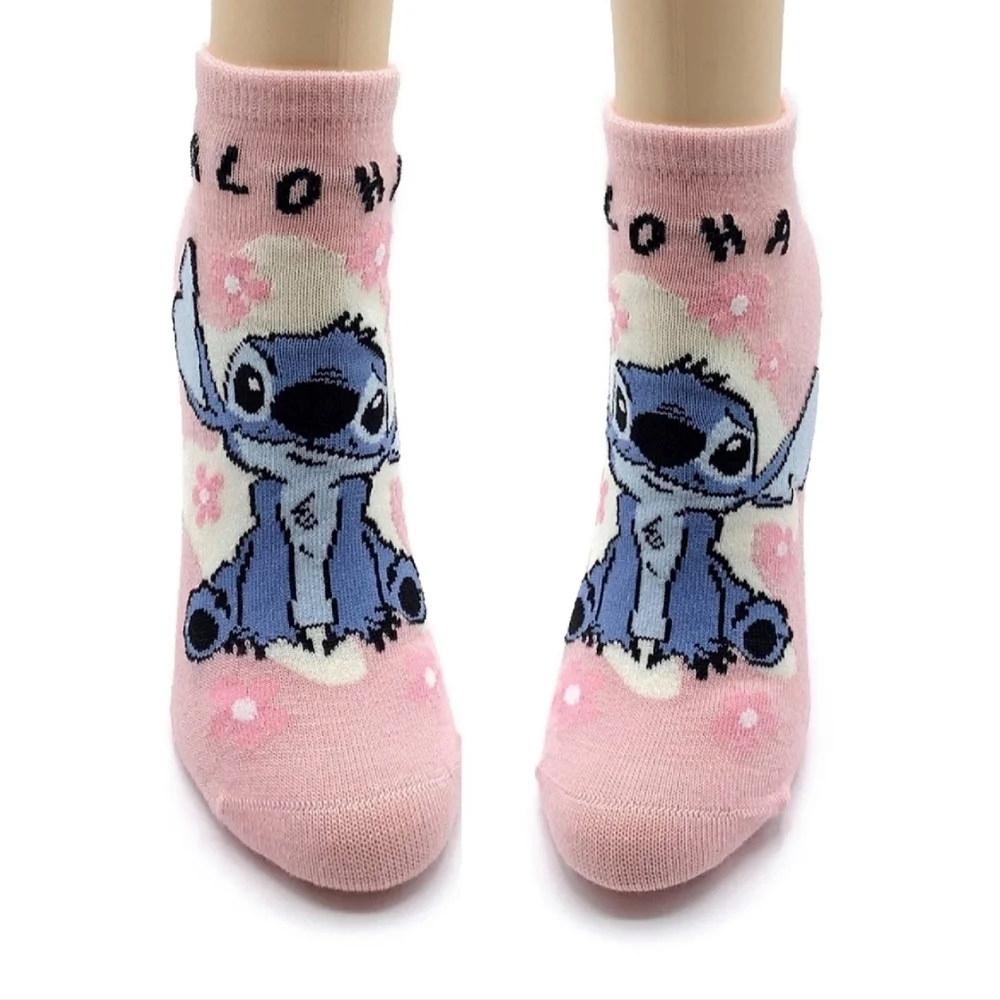 Disney Lilo and Stitch Women's No Show Socks shoe size 4-10